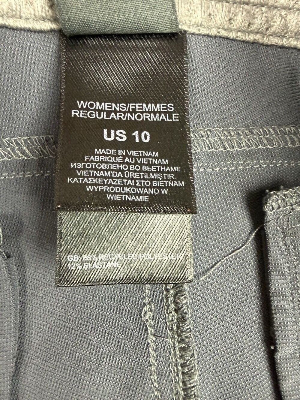 The North Face Gray Capri Cargo Pants Womens 10 Hiking Outdoor - Picture 10 of 13